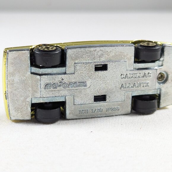 Vintage Majorette gold chrome Cadillac #253 convertible diecast toy car - Picture 6 of 9